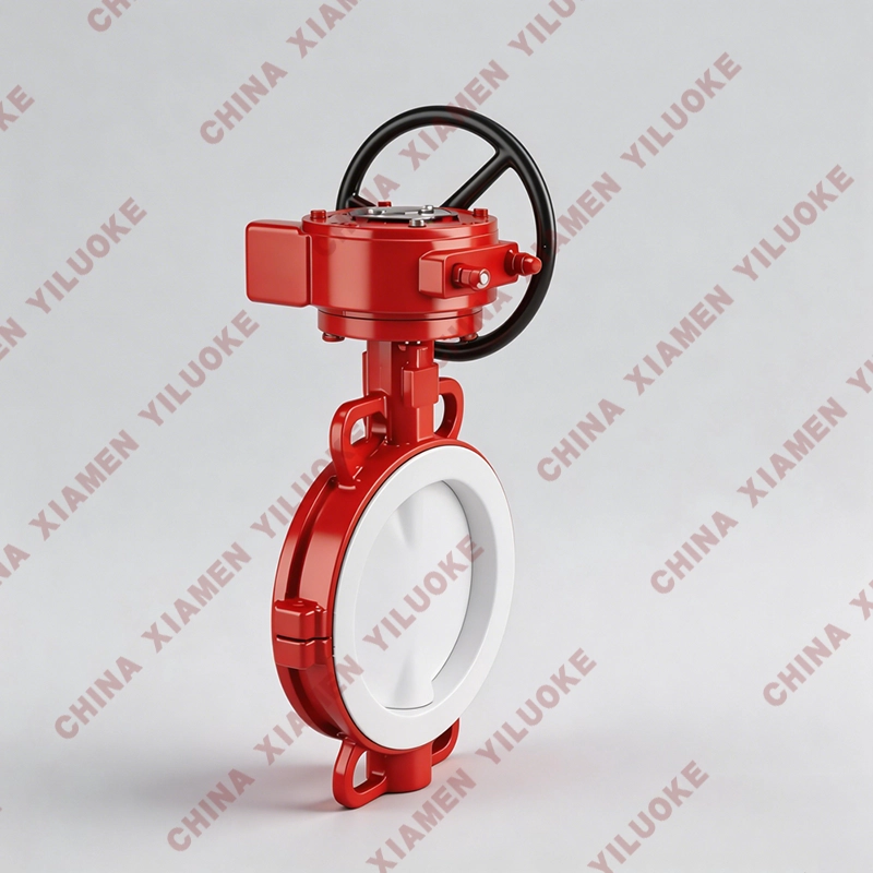 PTFE-Lined Butterfly Valves Wafer Type PTFE‑Lined Butterfly Valve